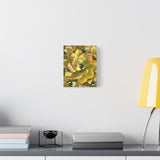 Noble Aeonium Succulent Pattern Canvas Print – Botanical Wall Art
