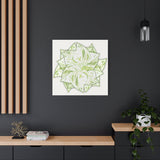 Snow Queen Pothos Canvas Print – Botanical Wall Art