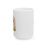 Love My Garden Ceramic Mug — Floral Heart Gardening Gift (11oz/15oz)