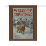 Welcome Christmas, Buck Deer Garden Banner