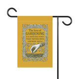 Charming Garden Banner | Gertrude Jekyll Love of Gardening Quote, Decorative Garden Flag, Home & Garden Decor, Gift for Gardeners