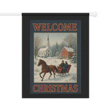 Welcome Christmas, Americana Garden Banner
