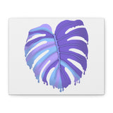 Purple Monstera Canvas Print – Botanical Wall Art