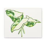 Marble Syngonium Canvas Print – Botanical Wall Art
