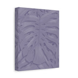 Violet Monstera Canvas Print – Botanical Wall Art
