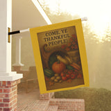 Thankful Harvest Garden Banner | Autumn Decor | Thanksgiving Yard Flag, Fall Garden Flag, Seasonal Outdoor Decor, Farmhouse Style
