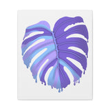Purple Monstera Canvas Print – Botanical Wall Art