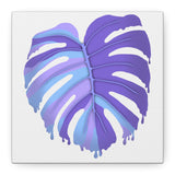 Purple Monstera Canvas Print – Botanical Wall Art