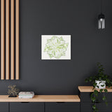 Snow Queen Pothos Canvas Print – Botanical Wall Art