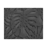Charcoal Monstera Canvas Print – Botanical Wall Art