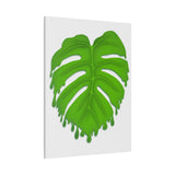 Melting Monstera Canvas Print – Botanical Wall Art