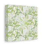 Snow Queen Pothos Pattern Canvas Print – Botanical Wall Art