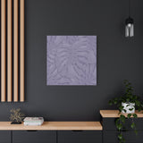 Violet Monstera Canvas Print – Botanical Wall Art