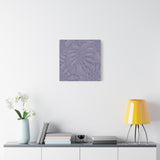 Violet Monstera Canvas Print – Botanical Wall Art