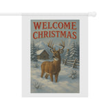 Welcome Christmas, Buck Deer Garden Banner