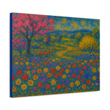Colorful Spring Landscape Inspired by Emil Nolde Expressionist Art