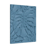 Cerulean Blue Monstera Canvas Print – Botanical Wall Art