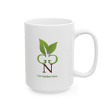 Coreopsis Floral Design Inspirational Ceramic Mug, Motivational Quote Mug