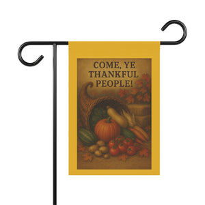 Thankful Harvest Garden Banner | Autumn Decor | Thanksgiving Yard Flag, Fall Garden Flag, Seasonal Outdoor Decor, Farmhouse Style
