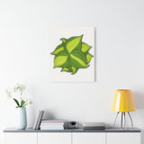 Philodendron Brasil Canvas Print – Botanical Wall Art