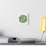 Syngonium Tricolor Pattern Canvas Print – Botanical Wall Art
