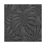 Charcoal Monstera Canvas Print – Botanical Wall Art
