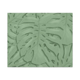 Sage Green Monstera Canvas Print – Botanical Wall Art