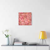 Graptosedum California Sunset Succulent Pattern Canvas Print – Botanical Wall Art