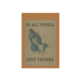 In All Things, Give Thanks Garden Banner