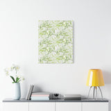 Snow Queen Pothos Pattern Canvas Print – Botanical Wall Art