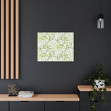 Snow Queen Pothos Pattern Canvas Print – Botanical Wall Art