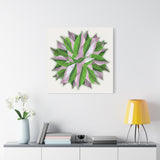 Syngonium Tricolor Pattern Canvas Print – Botanical Wall Art