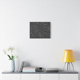 Charcoal Monstera Canvas Print – Botanical Wall Art