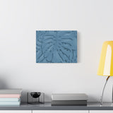 Cerulean Blue Monstera Canvas Print – Botanical Wall Art