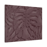 Merlot Monstera Canvas Print – Botanical Wall Art