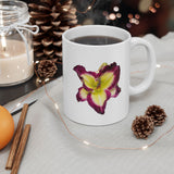 Floral Daylily Ceramic Mug – Botanical Coffee Cup (11oz & 15oz)