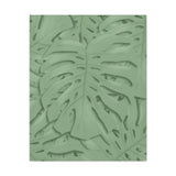 Sage Green Monstera Canvas Print – Botanical Wall Art