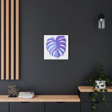 Purple Monstera Canvas Print – Botanical Wall Art