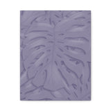 Violet Monstera Canvas Print – Botanical Wall Art
