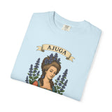 Botanical T-shirt: Ajuga 'La Petite Aristocrate Improbable' - A Unisex Garment-Dyed Tee