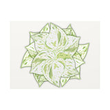 Snow Queen Pothos Canvas Print – Botanical Wall Art