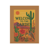 "Welcome to the Garden" – Where the Desert Blooms - Floral Garden Decor, Home Sweet Home Sign, Outdoor Flag for Garden Lovers, Welcome To The Garden
