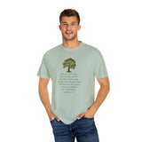 "Rooted in Faith" Live Oak Tee, Inspirational Garment-Dyed T-shirt for Faith & Growth