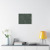 Deep Green Monstera Canvas Print – Botanical Wall Art