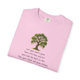 "Rooted in Faith" Live Oak Tee, Inspirational Garment-Dyed T-shirt for Faith & Growth