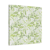 Snow Queen Pothos Pattern Canvas Print – Botanical Wall Art