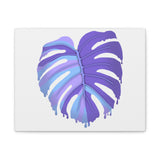 Purple Monstera Canvas Print – Botanical Wall Art
