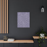 Violet Monstera Canvas Print – Botanical Wall Art