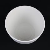 White ceramic bowl on a black background 5-Piece White Plastic Planter Pot Set – Modern Round Design