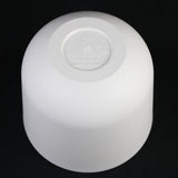 4-Piece White Plastic Round Planter Pot Set – Minimalist Modern Design with recycling symbols on a black background